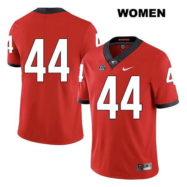 Georgia Bulldogs Women's Peyton Mercer #44 NCAA No Name Legend Authentic Red Nike Stitched College Football Jersey EFD2656PH